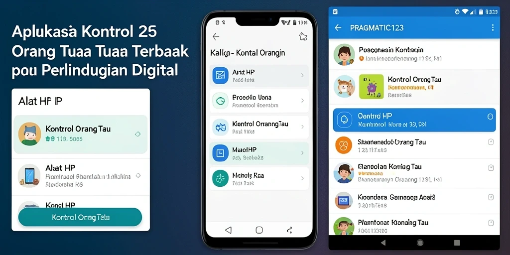 Antarmuka pengguna yang intuitif dari PRAGMATIC123 untuk kontrol orang tua.