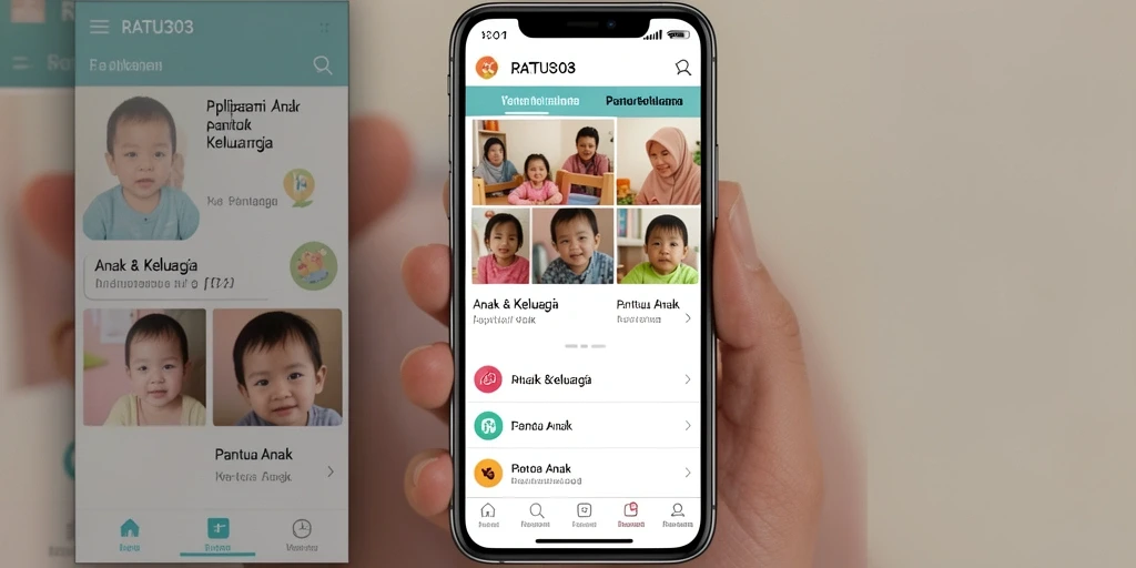 Antarmuka RATU303 yang ramah pengguna untuk pemantauan anak.