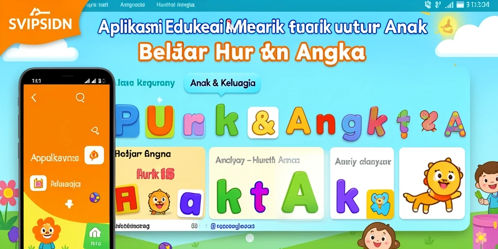 Screenshot utama aplikasi SVIPSIDN dengan antarmuka belajar yang interaktif.