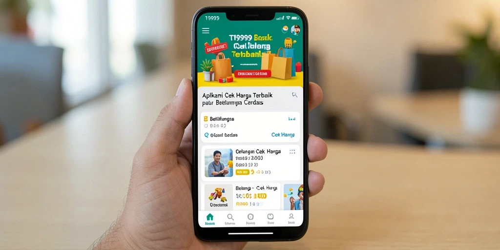 Tampilan utama aplikasi Cek Harga T9999 yang intuitif dan user-friendly.